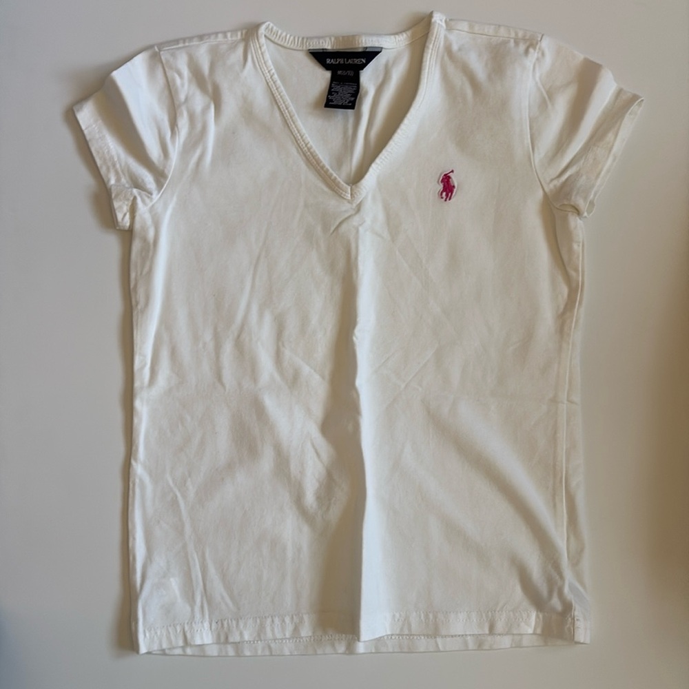 Ralph Lauren Short Sleeve Top Shirt M 8-10
